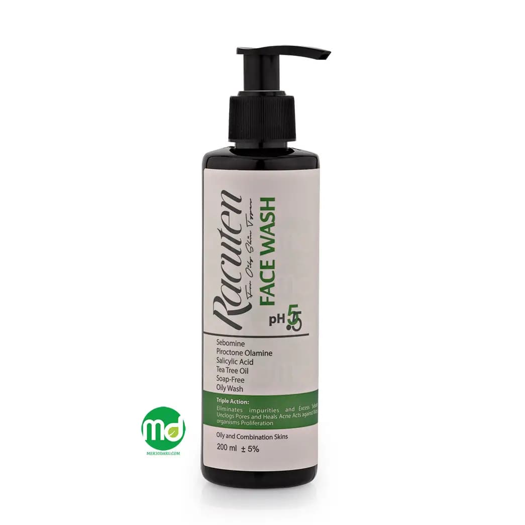 ژل شستشوی صورت راکوتن پوست چرب 200ml