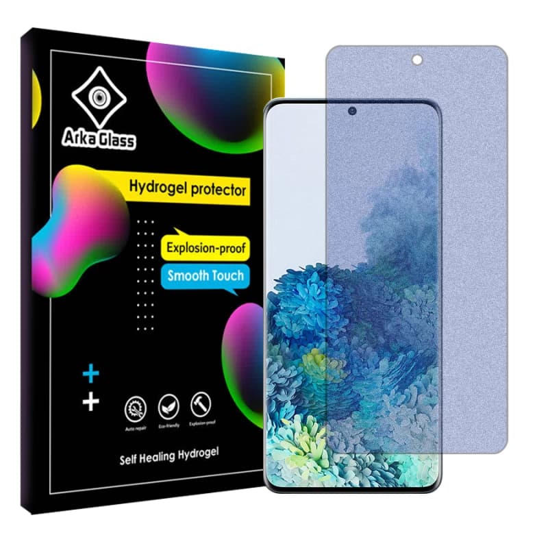 محافظ صفحه نمایش مات ضد اشعه آبی گوشی سامسونگ Galaxy S20 Plus آرکا گلس مدل Tough