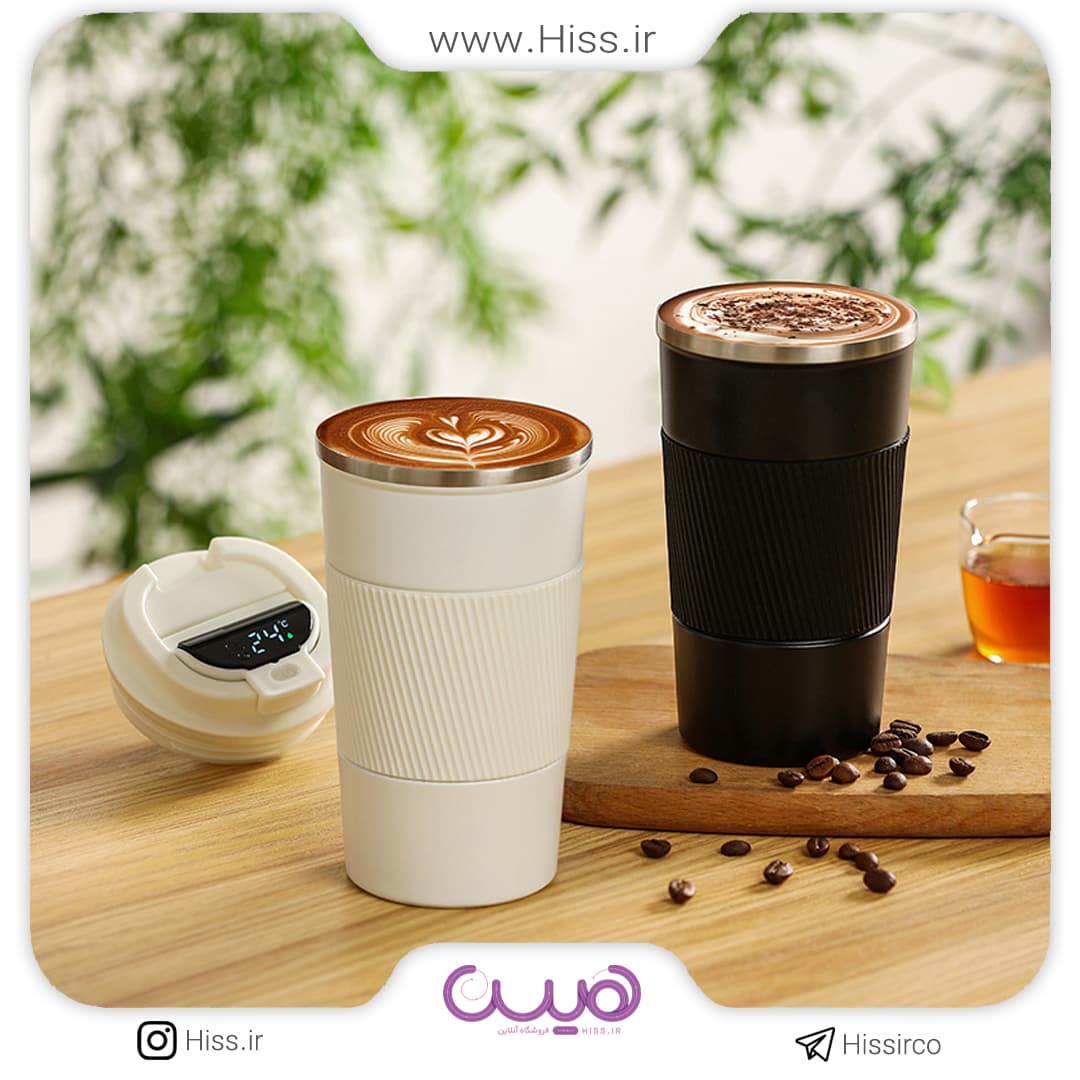 تراول ماگ دماسنج دار لاکچری(رندوم)