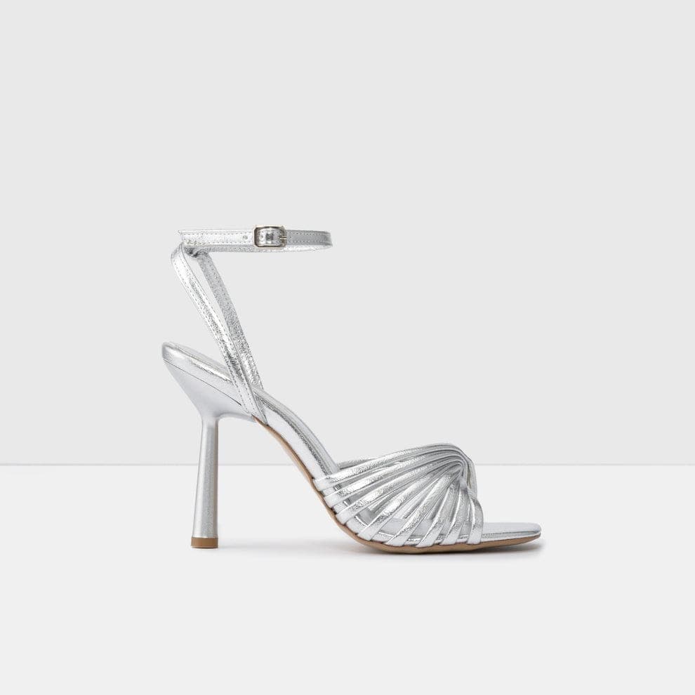 صندل زنانه پاشنه بلند نقره‌ای آلدو LILLE-TR – ALDO