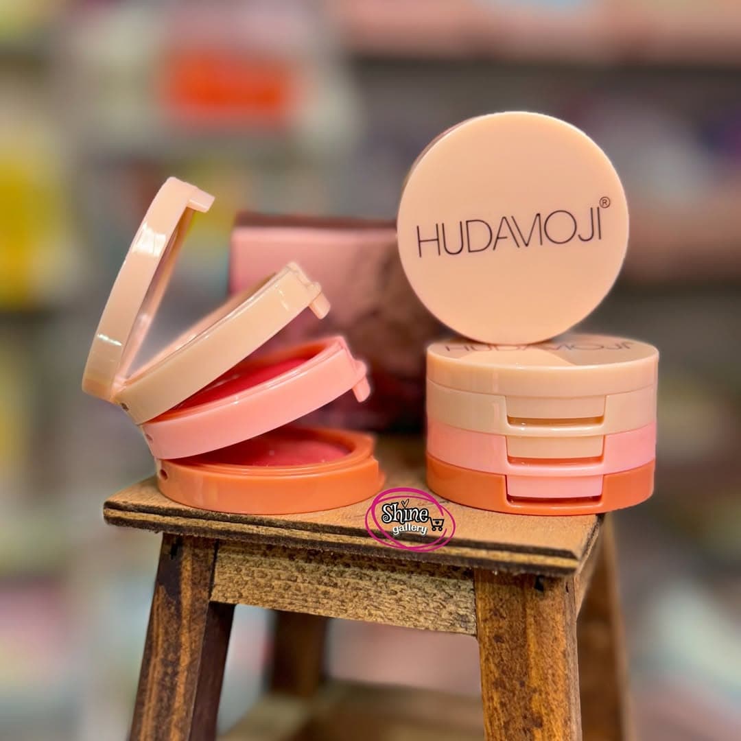 رژگونه و هایلایتر سه طبقه هدی موجی