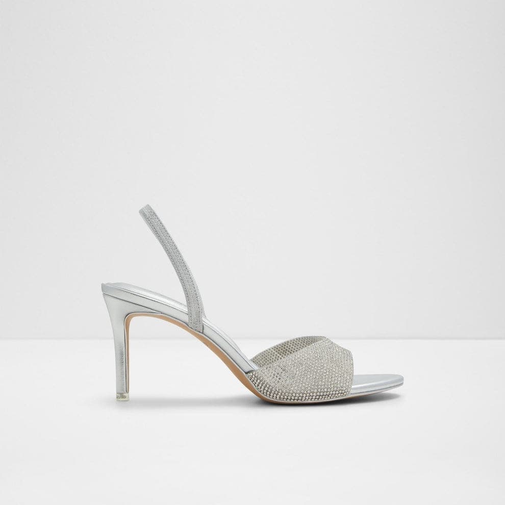 صندل زنانه پاشنه بلند نقره‌ای آلدو AITANA – ALDO