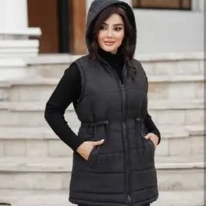 پافر زنانه طرح سیلیکونی براق