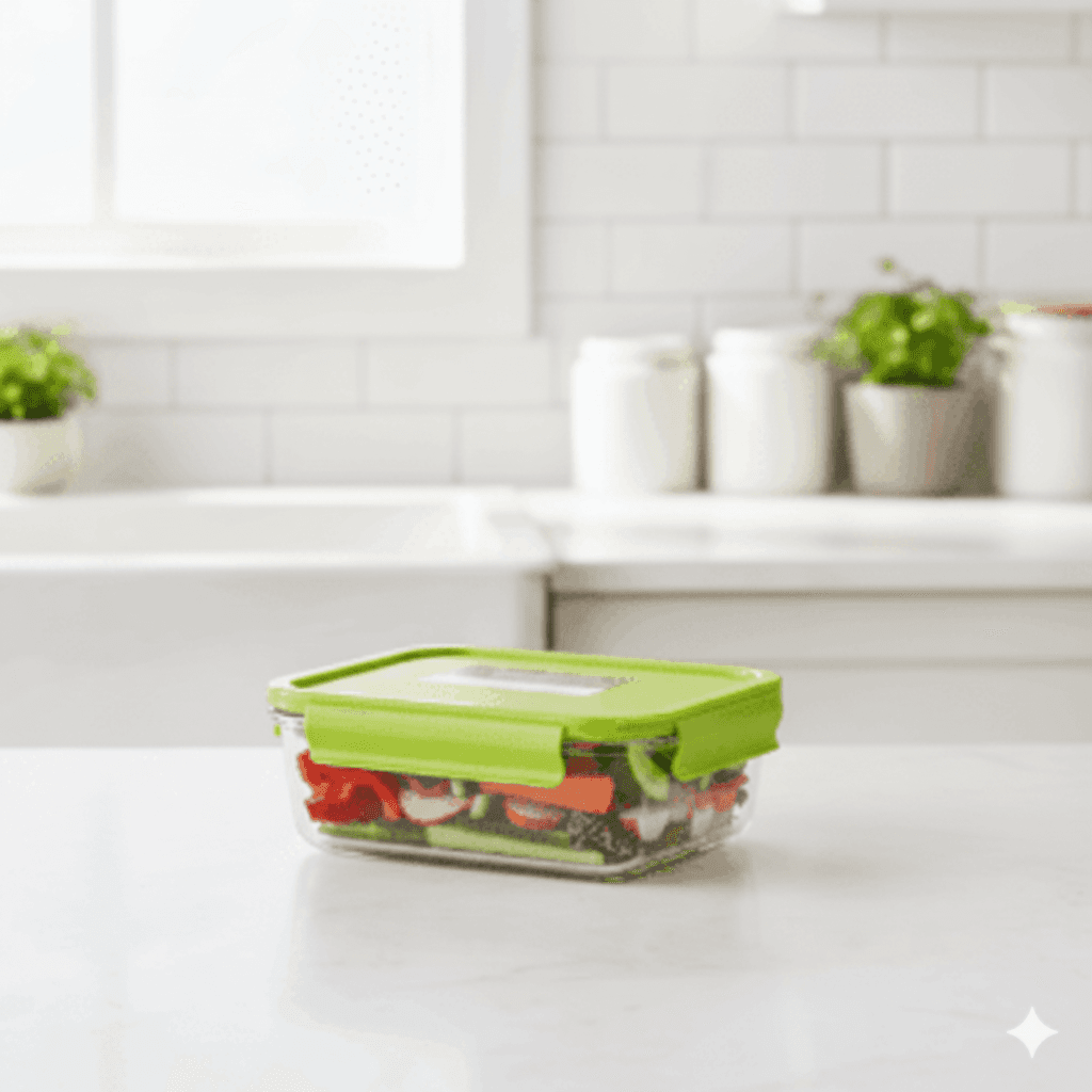 ظرف غذا فریزری مربعی 0.6 لیتر یونیک کد 2843