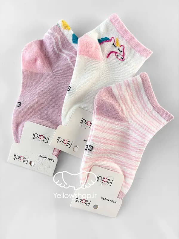 جوراب مچی بچگانه طرح یونیکورن کد 33151