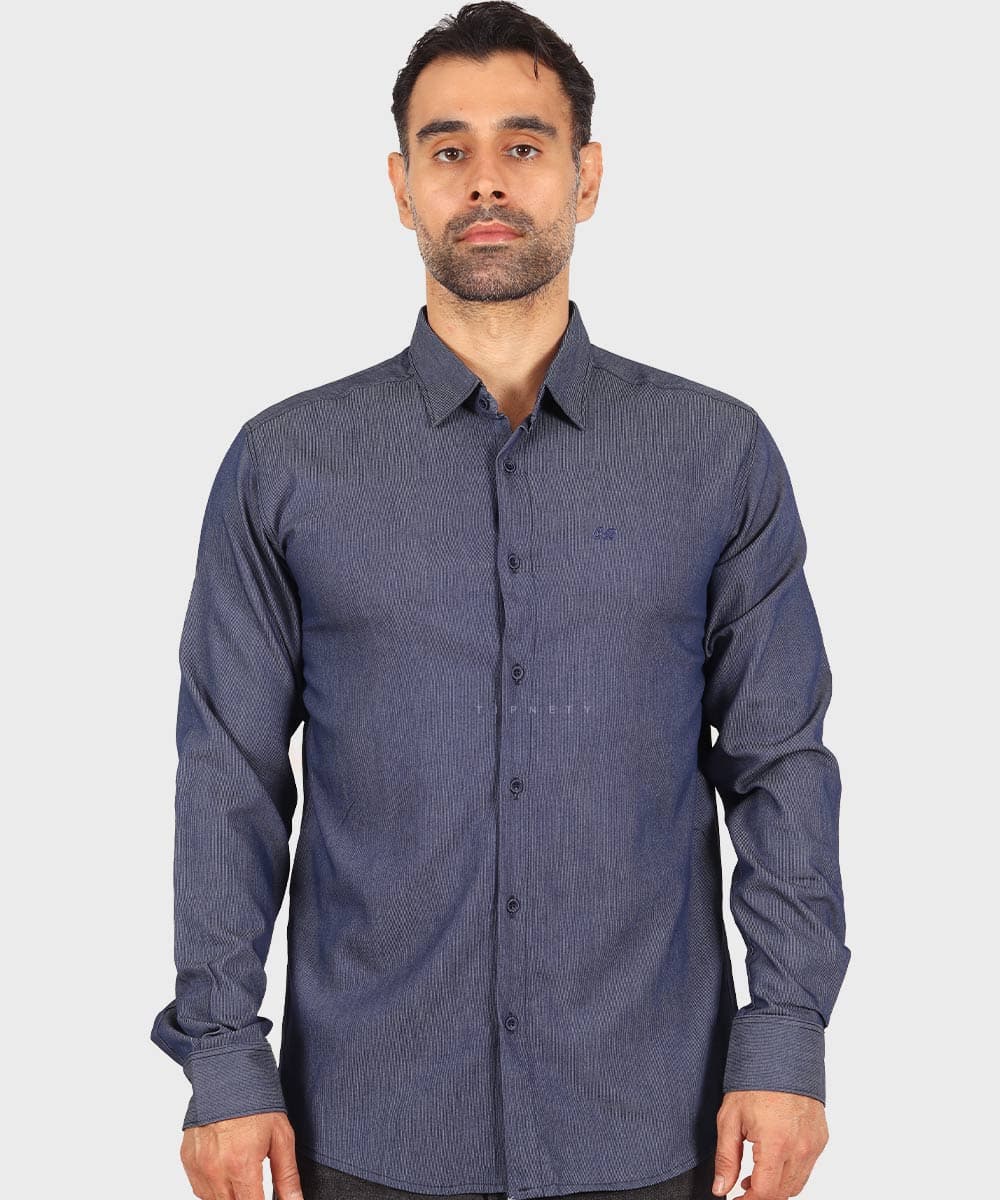 پیراهن مردانه کبریتی و آستین بلند 0367