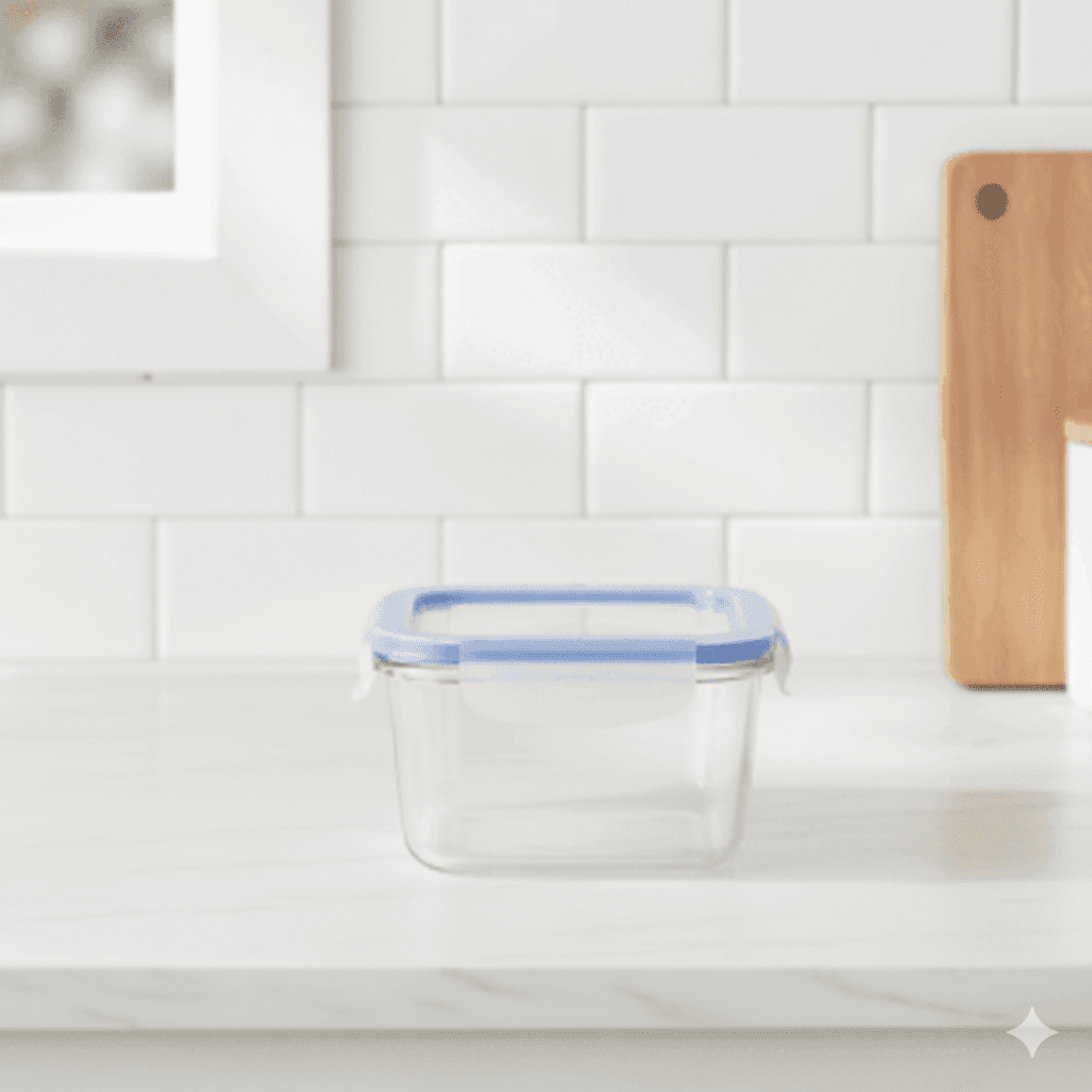 ظرف غذا فریزری شیشه ای 0.28 لیتر یونیک کد 2818