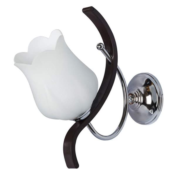 چراغ دیواری یک شعله چشمه نور کد A808/1W-BR-C قهوه ای