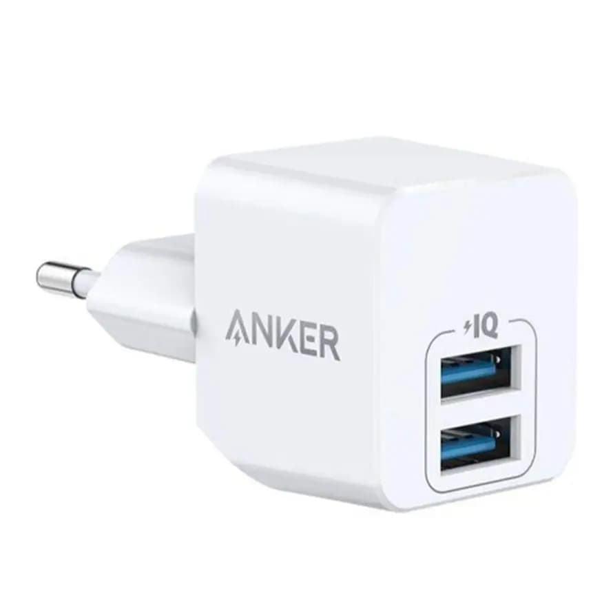 شارژر دیواری دو پورت انکر مدل PowerPort Mini A2620