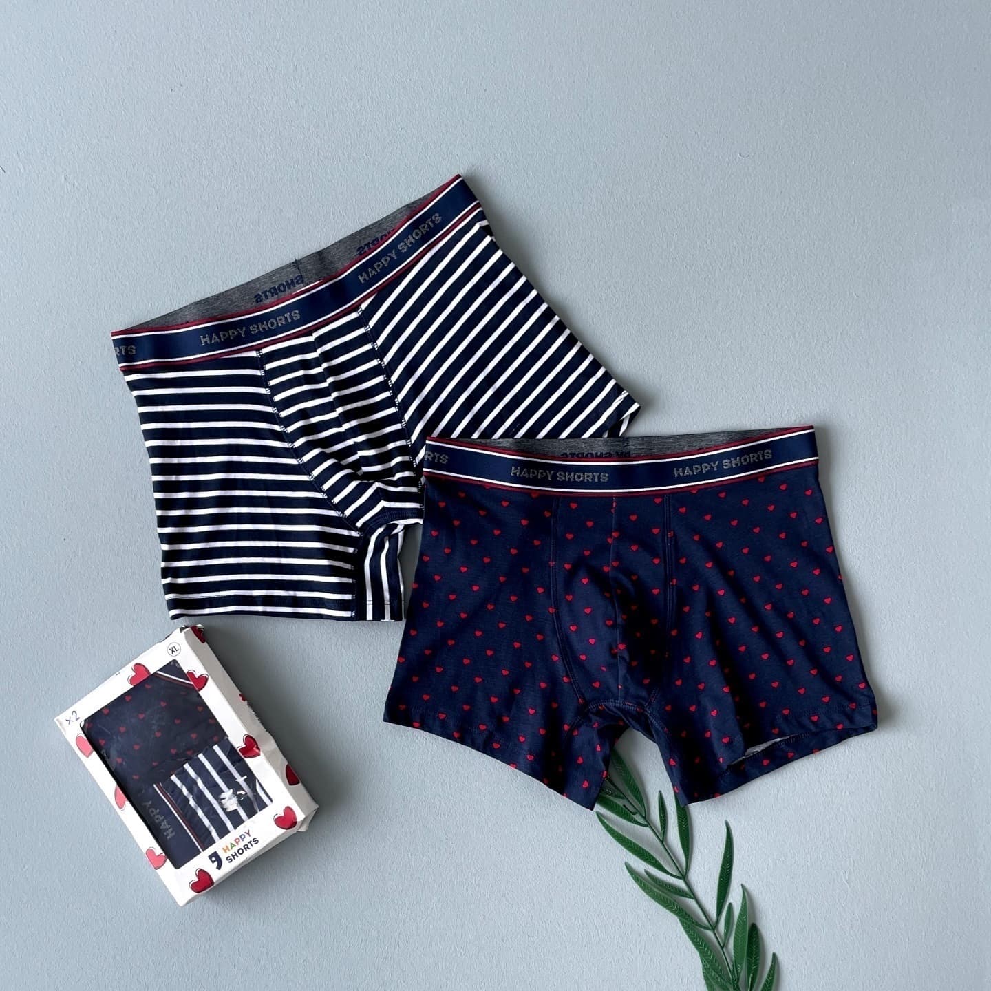 پک دوتایی شورت مردانه برند HAPPY SHORTS