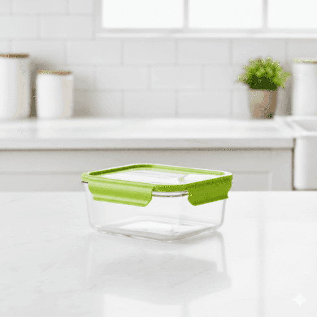 ظرف غذا فریزری مربعی 0.35 لیتر یونیک کد 2841