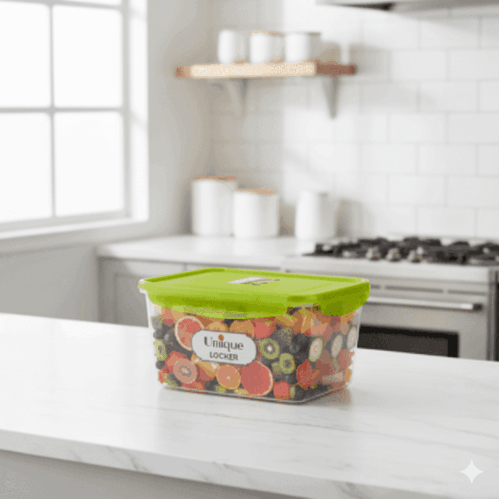 ظرف غذا فریزری مربعی 2 لیتر یونیک کد 2851