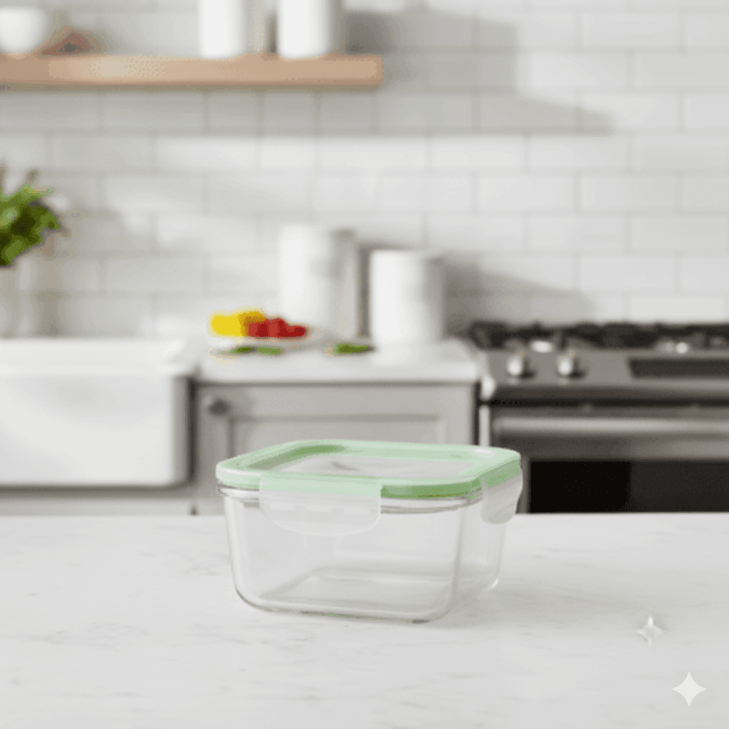 ظرف غذا فریزری شیشه 1 لیتر یونیک کد 2823