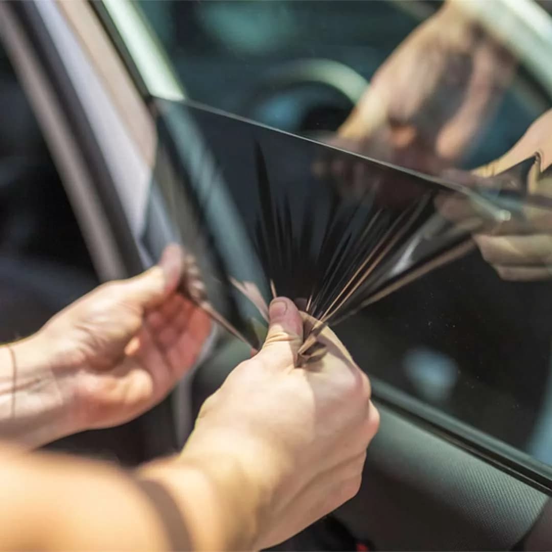 برچسب شیشه دودی رفلکس خودرو تویوتا پرادو دو در درجه یک ویژه نصب در محل (شمال و شمال غرب تهران)