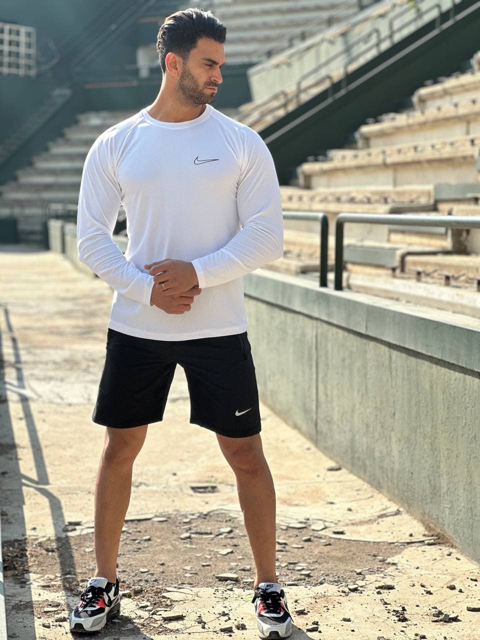 آستین بلند دراگون نایکی – سفید