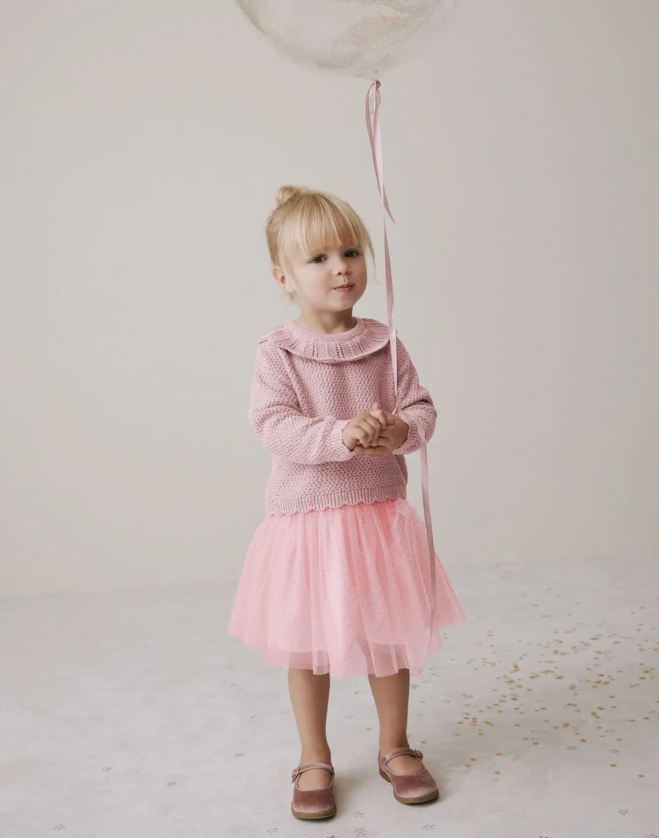 ست پلیور بافت و دامن تور