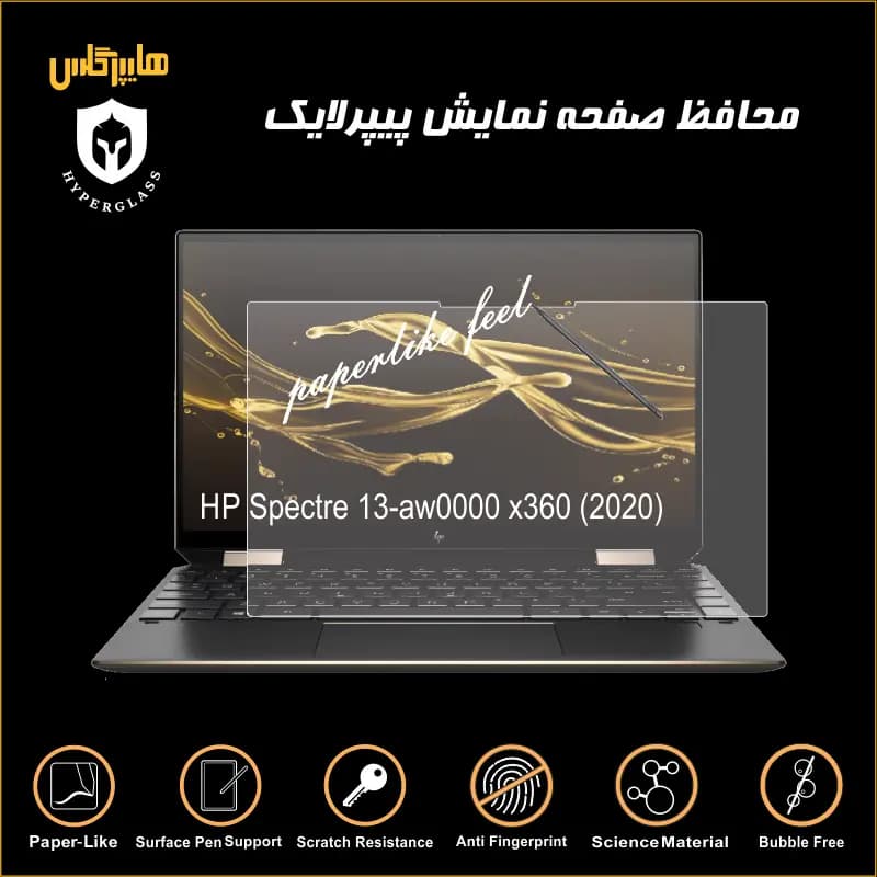 محافظ صفحه پیپرلایک لپتاپ 13 اینچ HP Specter x360
