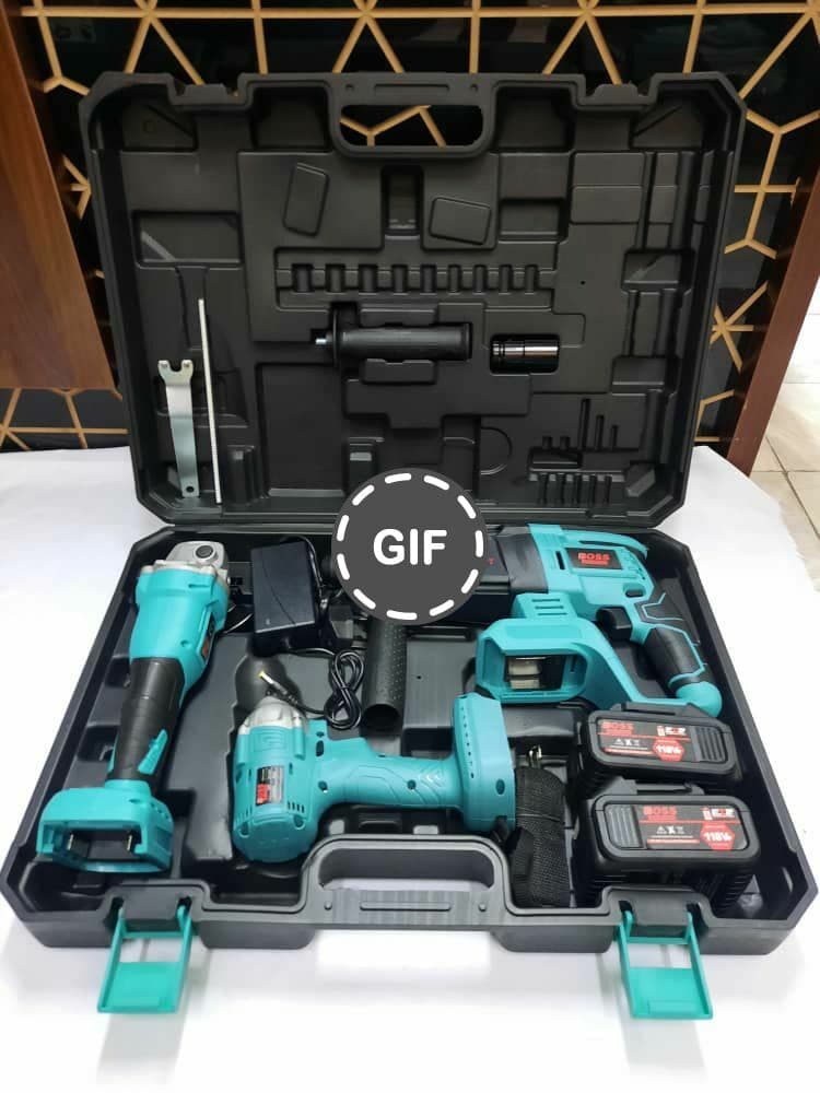 کیت شارژی بتن کن و بکس و فرز شارژی باس BOSS مدل BS118-05