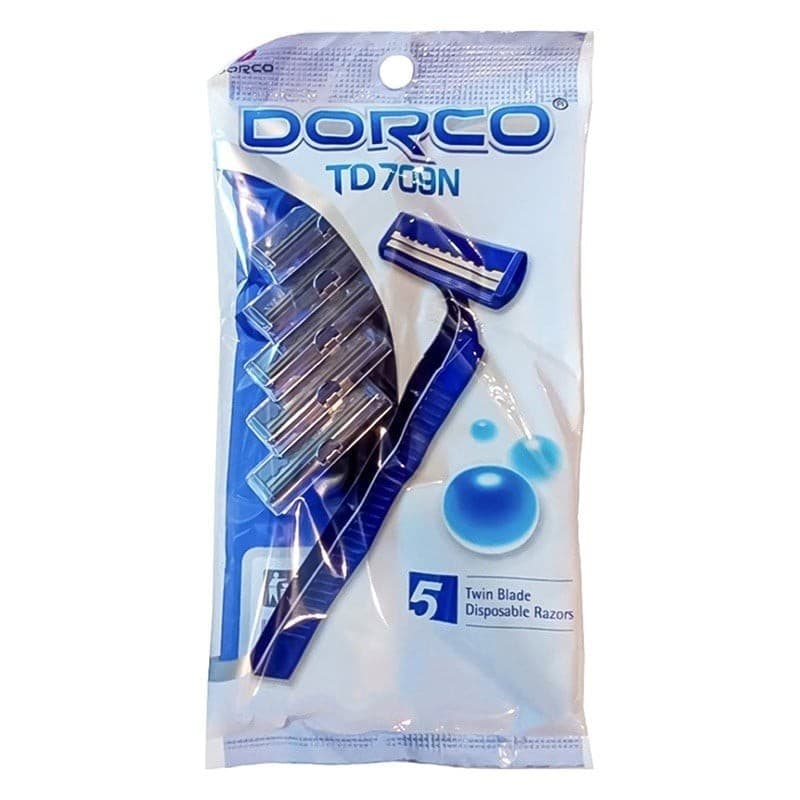 خودتراش دورکو ساده دولبه کد TD709N بسته 5 عددی