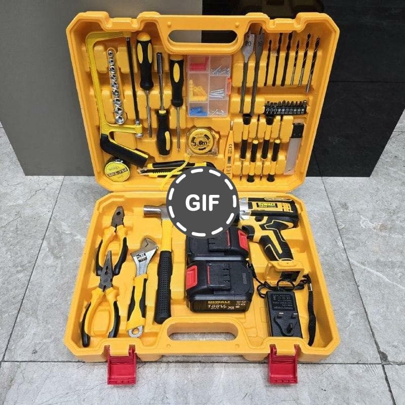 مجموعه دریل شارژی چکشی ١٨٨ ولت طرح دیوالت مدل 7_257