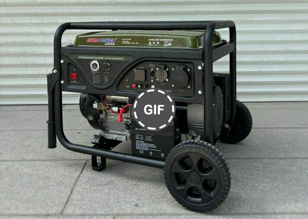 موتور برق سه گانه سوز یوروپاور 12 کیلووات تک فاز مدل EP29900DXEW-R-NG-LPG