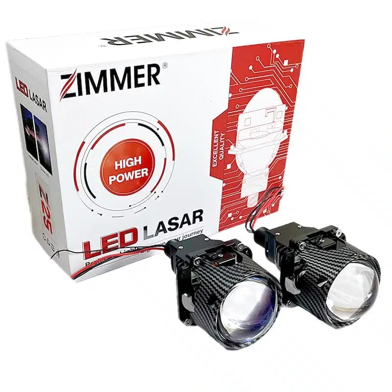 لنز چراغ Z25 زیمر BI LED کربن ۲.۵ اینچ
