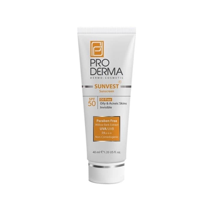 کرم ضد آفتاب بی رنگ فاقد چربی PRODERMA SPF50