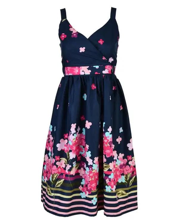 پیراهن زنانه کمربند دار گلدار آماهی Amahi کد DA22-1