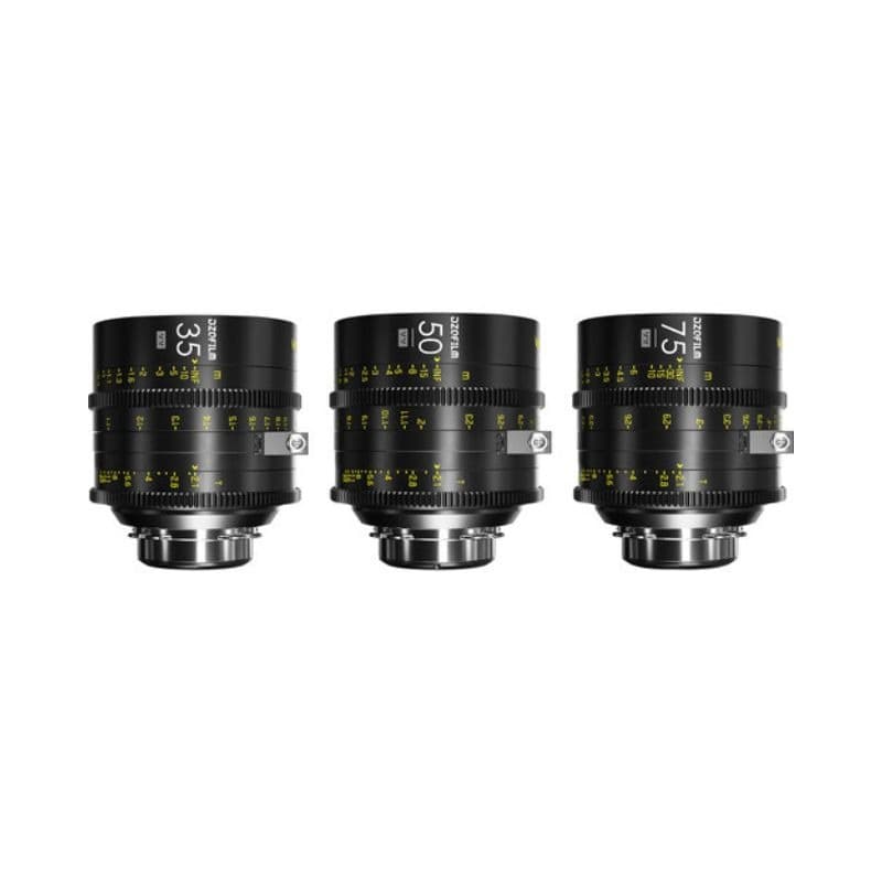 کیت لنز دی‌زی‌اوفیلم DZOFilm VESPID Cyber Full Frame 3-Lens Kit (35/50/75mm)