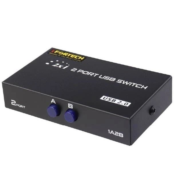 سوییچ پرینتر دستی ۲ پورت آی فورتک مدل I FORTECH USB SWITCH 2PORT