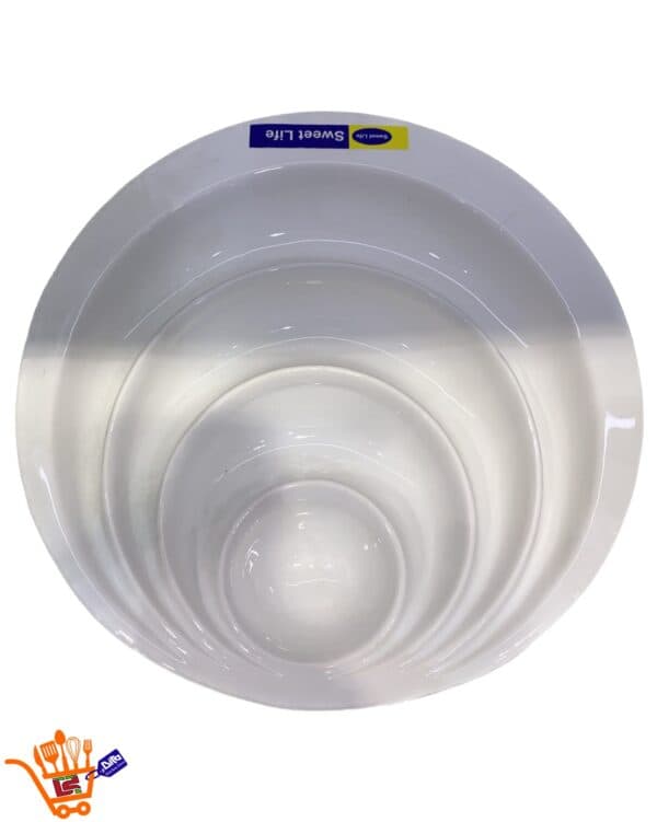 دیس سرو 4 خانه گرد سرامیکی Sweet Life