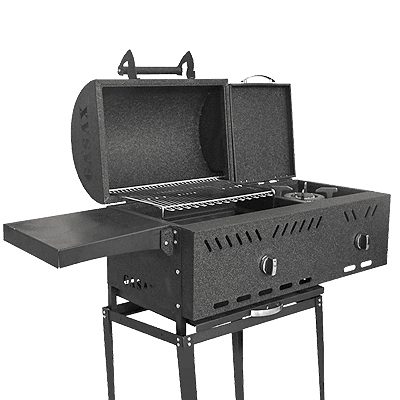 باربکیو 7 شعله 80 سانتی متری گازی ذغالی به همراه پلوپز نالینو