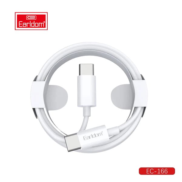 کابل فست شارژ TYPE-C به TYPE-C ارلدام مدل Earldom EC-166C-C 60W 1m