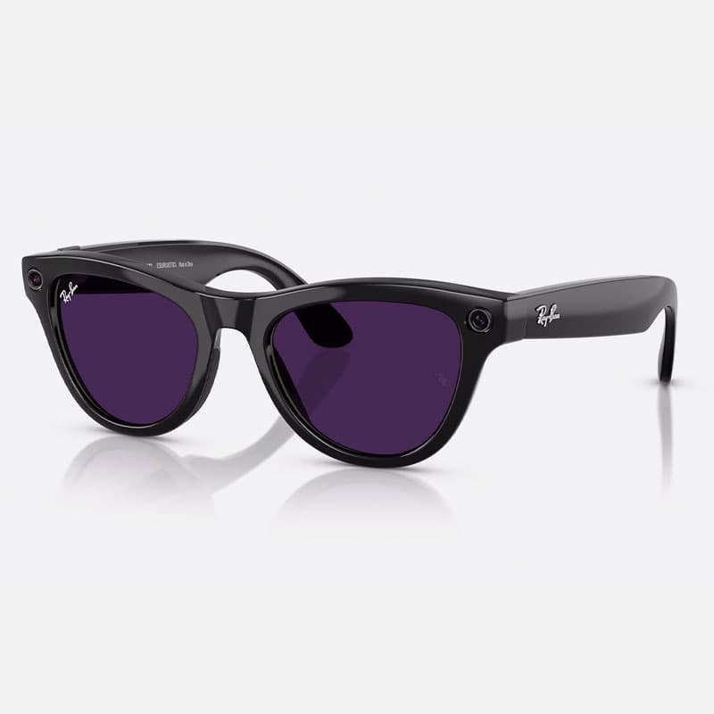 عینک هوشمند ری بن متا Ray-ban Meta Skyler Shiny Black Transition Amethyst RW4010 601/CH52
