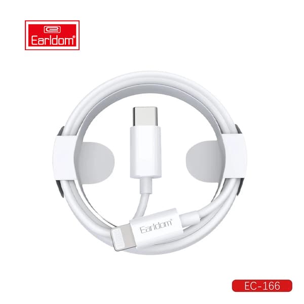 کابل فست شارژ TYPE-C به لایتنینگ ارلدام مدل Earldom EC-166C-L 20W 1m