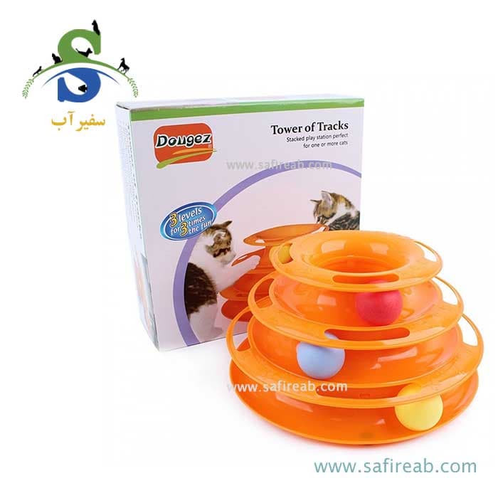 اسباب بازی ۳ توپ مارپیچ مخصوص گربه چانگ لیر