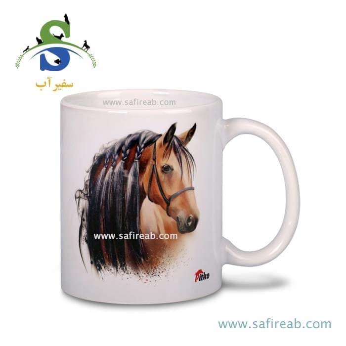 ماگ سرامیکی طرح یال بافت پیتکو