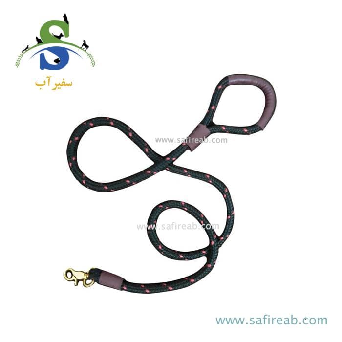 بند قلاده سگ مدل دسته چرمی