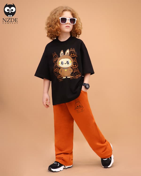 تیشرت بگ استایل و شلوار Labubu