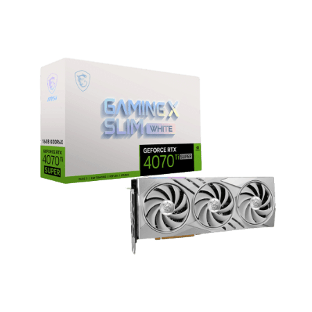 کارت گرافیک ام اس آی مدل MSI RTX 4070 Ti SUPER 16G GAMING X SLIM WHITE