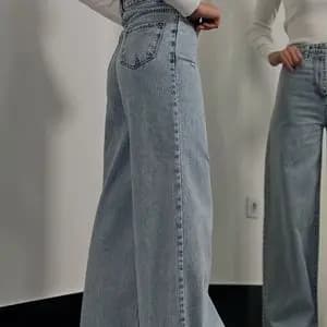 شلوار بگ جین لی کج راه سنگ شور شده