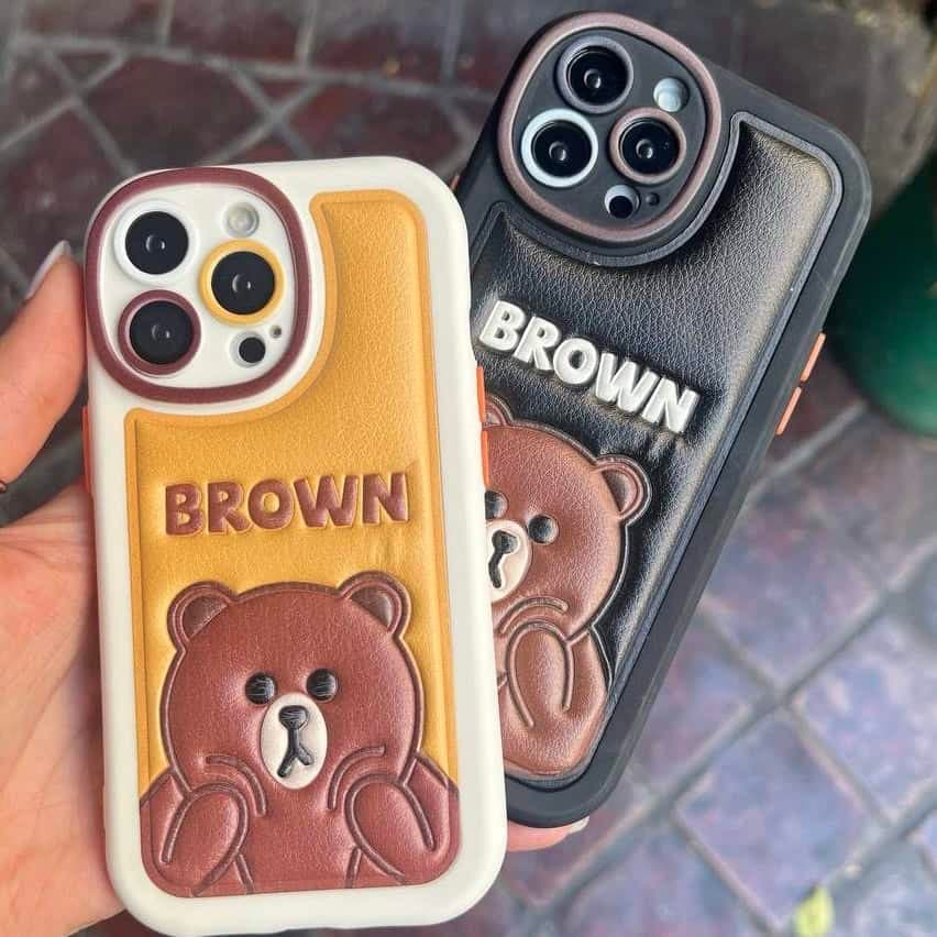 قاب آیفون brown black مشکی