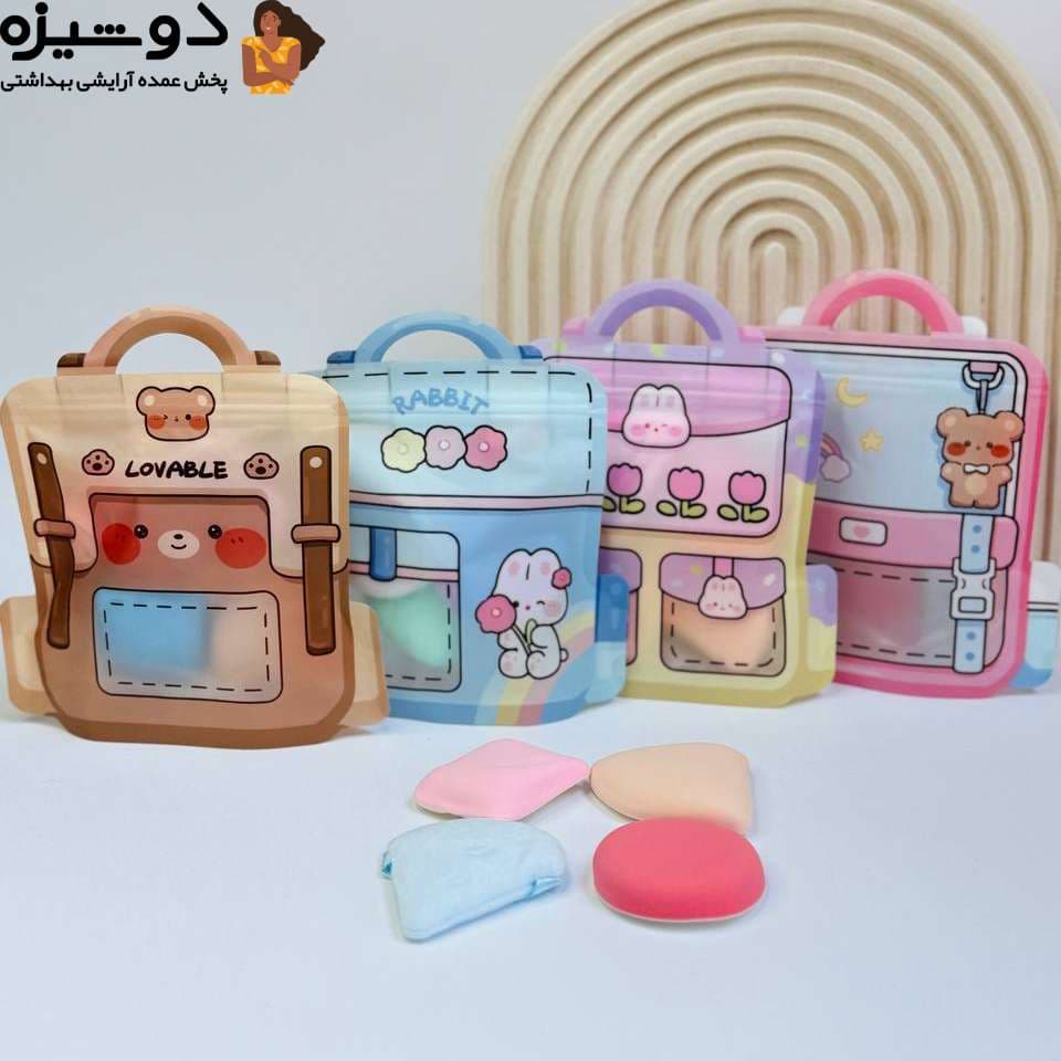 ست 4 عددی پد پنکک کیف خرسی FP192