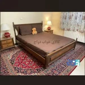 روتختی کشدار تترون ساده دونفره عرض 160 (شکلاتی)