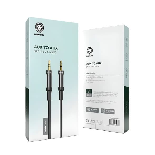 کابل AUX برند Green Lion مدل Braided