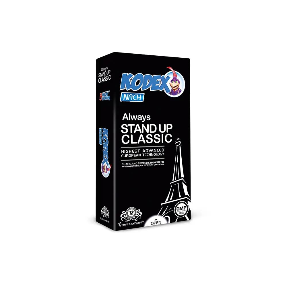 کاندوم کدکس مدل Stand Up Classic بسته 12 عددی