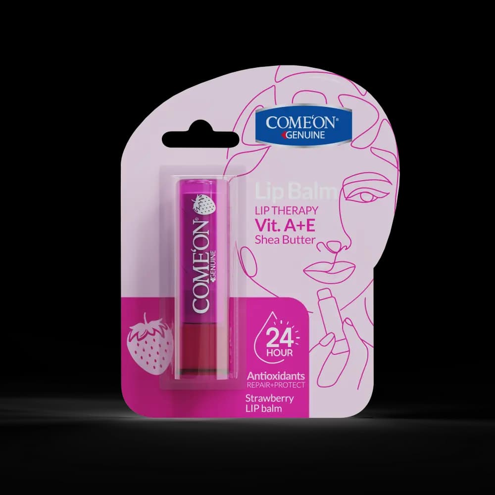 بالم لب نرم و براق کننده توت فرنگی کامان