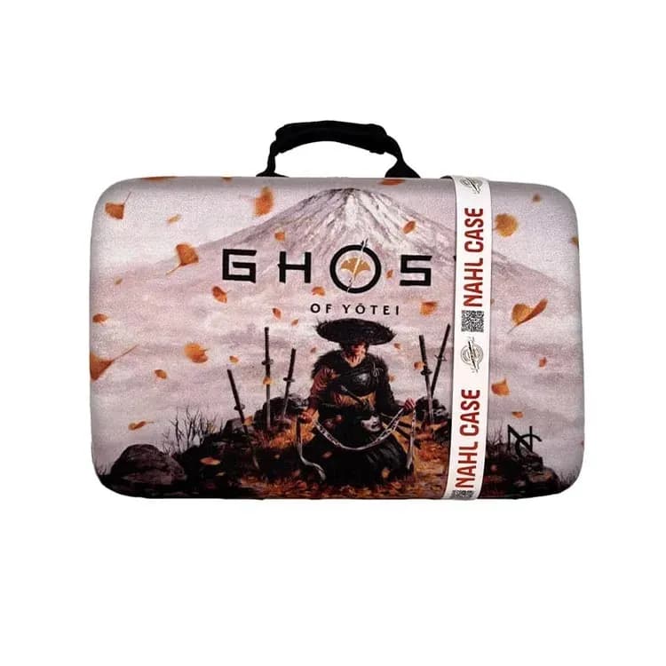 کیف حمل Nahl Case برای PS5 طرح Ghost of Yotei