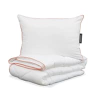 ست لحاف بالش میکروفیبر یک‌نفره پنه‌لپه ضد آلرژی سری ترمولیت 155×215 سانتی