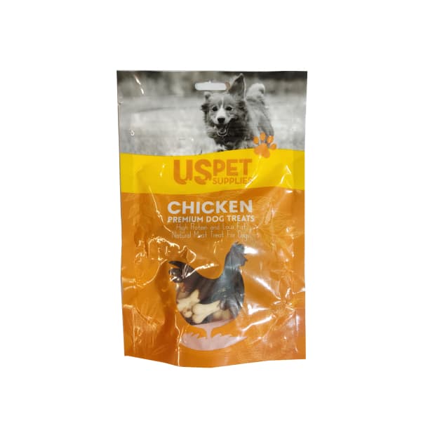 تشویقی سگ یو اس پت با گوشت مرغ مدل کتف مرغ وزن 100 گرم